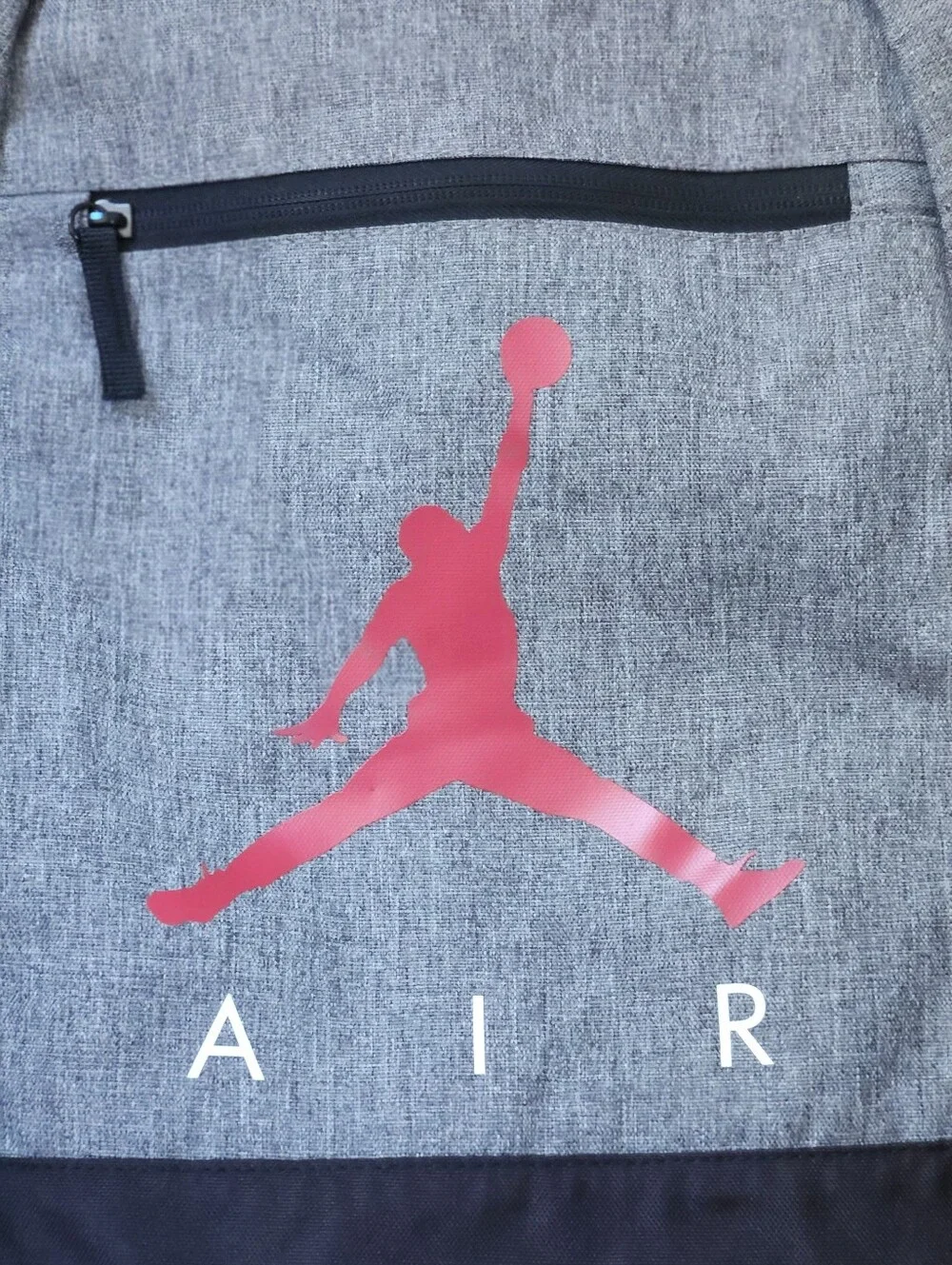 Air Jordan Backpack & Detachable Pencil Case Gray Black Set